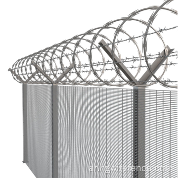 شبكة سجن السلك الصلب المضاد للتسلق